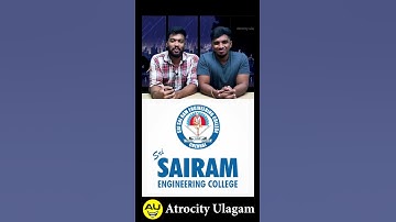 Sai Ram Engineering College | Strict vs Jolly college | Chennai  | Tamil Nadu #shorts