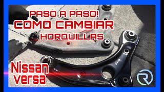 Cómo cambiar HORQUILLAS original💯 FACIL!! NISSAN VERSA,MARCH, SENSE ,ADVANCE EXCLUSIVE.