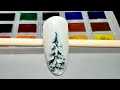 WATERCOLOR 3D / SPRUCE IN THE SNOW