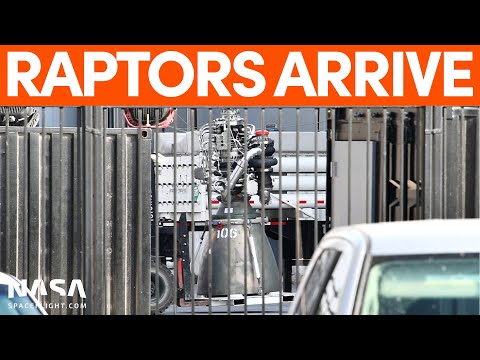 Fresh Raptor Engines Arrive (while others depart) | SpaceX Boca Chica