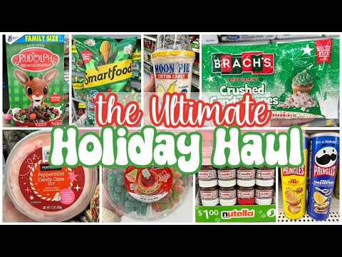 The ULTIMATE HOLIDAY Walmart Grocery Haul / Walmart Shop With Me