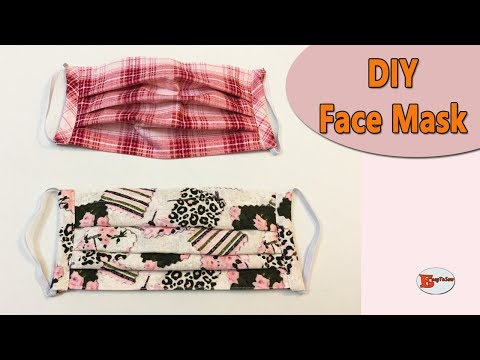 HOW TO MAKE FACE MASK WITH FILTER POCKET AND ADJUSTABLE WIRE | SEWING TUTORIAL