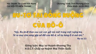 HTTL TÔ HIẾN THÀNH - Chương trình Thờ Phượng Chúa - 18/09/2022