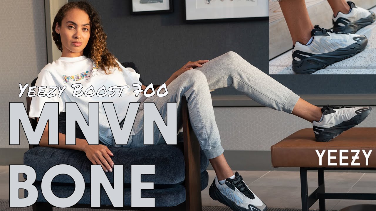 YEEZY 700 MNVN BONE ON FOOT Review: Best Non-Black MNVN Colorway ...