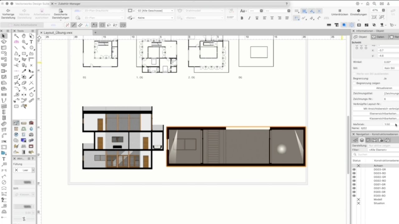 Vectorworks Tutorial: Beleuchtung im Schnitt | Skills and Drills Innenarchitektur