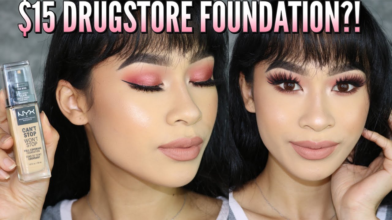 $15 NYX Can't Stop Won't Stop Foundation Review | 12 Hour Wear Test on Normal Skin