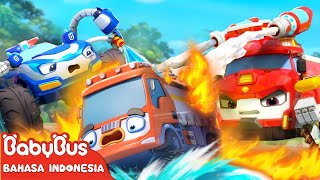 Truk Tanker Bocor Minyak! 🔥| Tim Penyelamat🚒| Lagu Truk | Lagu Anak-anak | BabyBus Bahasa Indonesia