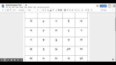 Greek Phonogram Tiles - Google Docs