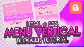 MENU VERTICAL DESPLEGABLE BLOGGER 🧡 HTML + CSS || Tutorial