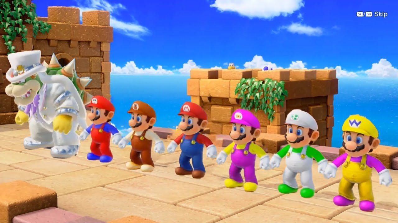 ルイージピーチマリオ】HappyHolidays #マリオ #ルイージ #ピーチ姫