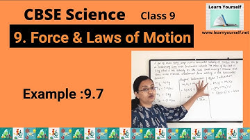 CBSE Std-9 Science Ch-9 Solved Example 9.7 || Numerical law of conservation of mass, third law of mo