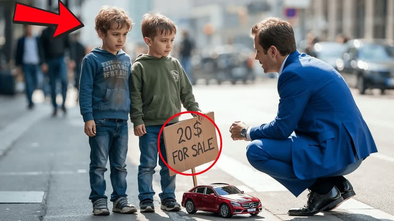 Gemelli Vendono una Macchinina per Salvare la Mamma — Un CEO Milionario Cambia le Loro Vite