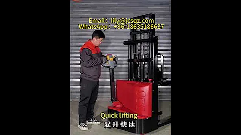 Hot Sale Load 2000kg 3m Self-propelled Electric Pallet Stacker #machine #automobile #factory