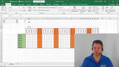 Créer un calendrier automatique dans Excel 📆