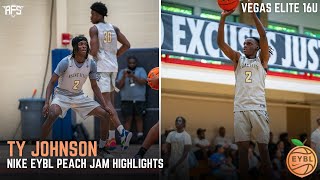 Tyler Johnson At Nike Eybl Peach Jam Vegas Elite 16U Full Highlights 2025
