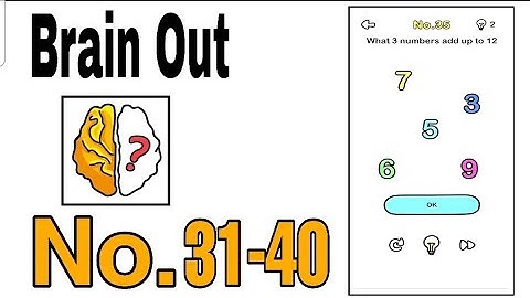 Brain Out Level 31 - 40 Walkthrough Solution / The Games