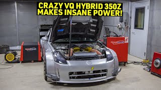 WORLD EXCLUSIVE: 600HP ALL-MOTOR VQ 350Z Hybrid Conversion (Electric Motor) Dyno Results