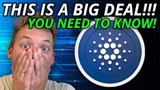 CARDANO ADA - THIS IS A BIG DEAL!!! HOW DID I MISS THIS?!