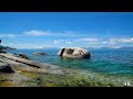 Relaxing Lake Tahoe Shoreline Waves - 4K Nature Scene with Water Sounds for Relaxation, Focus, Study