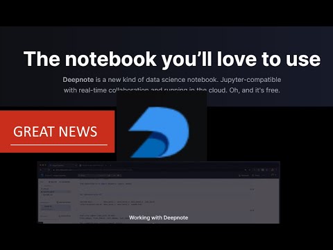 DeepNote : collaborate in the browser with Python Jupyter Notebook free