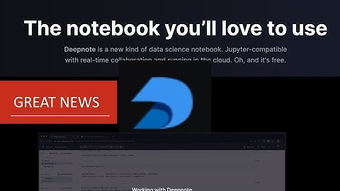 DeepNote : collaborate in the browser with Python Jupyter Notebook free