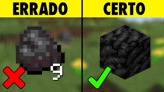 29 coisas que VOCÊ faz errado no minecraft