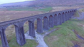 Epic drone flight through the Ribblehead Viaduct on the Settle & Carlisle Railway