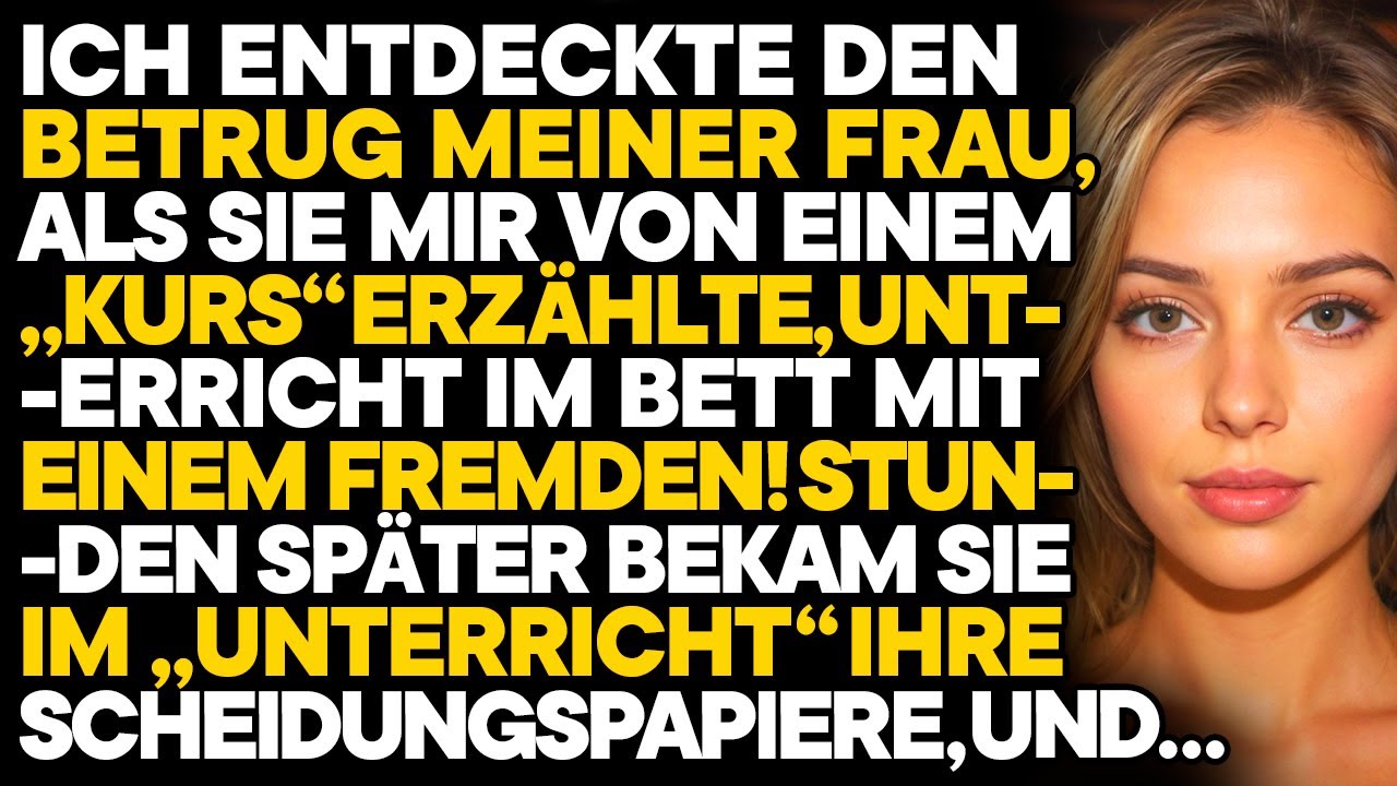 Ich entdeckte die Affäre meiner Frau, als sie von „Kursen“ mit einem fremden Mann erzählte
