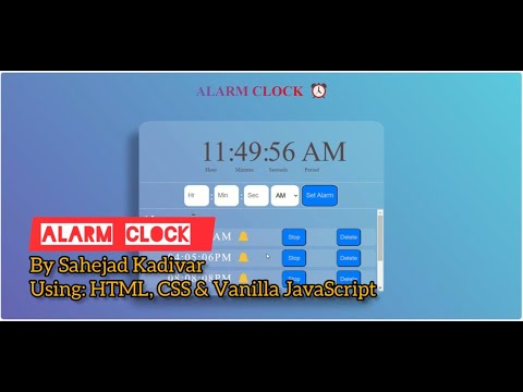 Alarm clock using