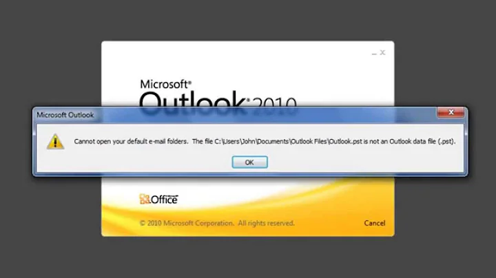 How to set the repaired PST as default PST in Outlook?