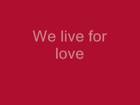 Pat Benatar - We Live For Love lyrics