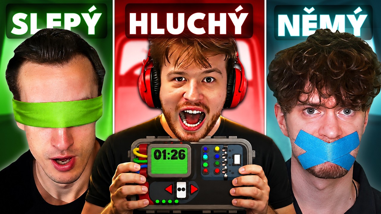 SLEPÝ, HLUCHÝ A NĚMÝ ZNEŠKODŇUJÍ BOMBU
