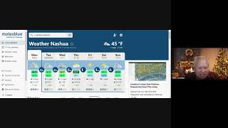 Dec. 8 Weather Watch with Rick Gordon for Nashua, NH, and vicinity