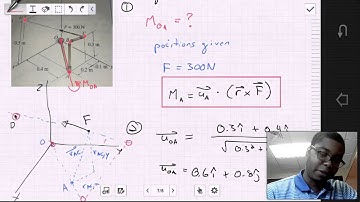 Moment about a Specific Axis - Example (Statics 4.5)