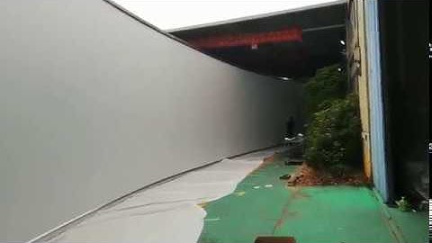 Is this the largest size curved fixed frame projector screen in the World