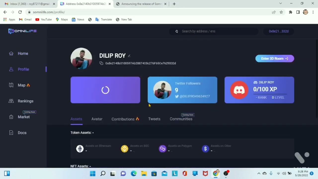 ফ্রীতে মেটাভার্স ল্যান্ড দাম 450$ |SomniLife | Metaverse Project | how to get free metaverse land
