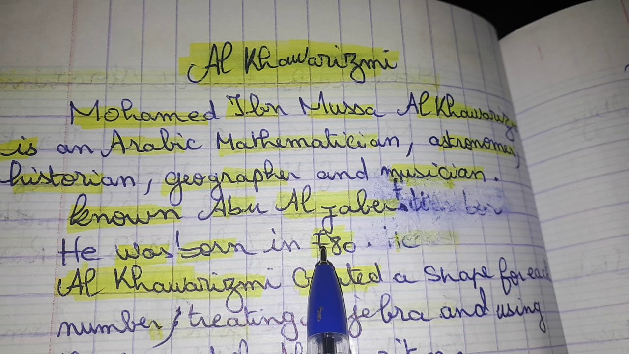 وضعية ادماجية مقترحة للسنة الثالثة متوسط  الخوارزمي