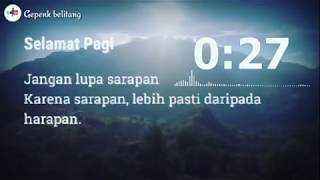Story WA terbaru selamat pagi.