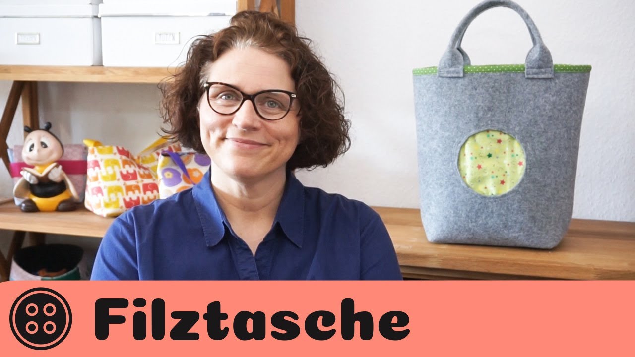 Filztasche mit Innenfutter nähen / Feltbag with Lining