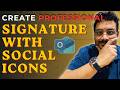 Create Professional Email Signature in New Outlook I Logos, Icons & More