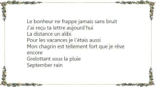 Liane Foly - September Rain Lete Est Fini Lyrics