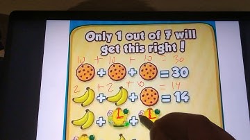 Cookie, banana, clock SOLUTION!! ITS TEN (10) I SWEAR!