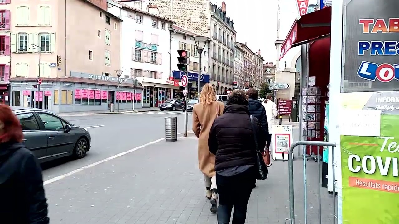 Le Puy en Velay - Haute Loire - France - 4K Walk - 2022