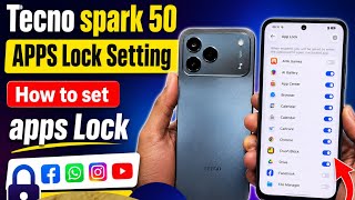TECNO SPARK 50 App Lock Setting ✓ Tecno Spark 50 Me App lock kaise lagya  screenshot 3