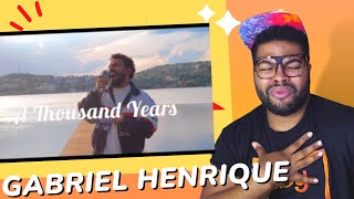 Absolutely GORGEOUS 😍| Gabriel Henrique - A Thousand Years (Christina Perri Cover) | REACTION