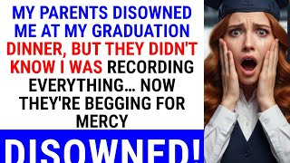 My Parents Disowned Me at My Graduation Dinner, But They Didn't Know I Was Recording EVERYTHING… Now