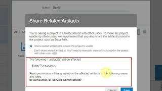 Propagate Permissions to Related Artifacts of a Project