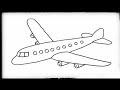 Aeroplane Drawing | How to Draw Aeroplane | Drawing | Sketches image