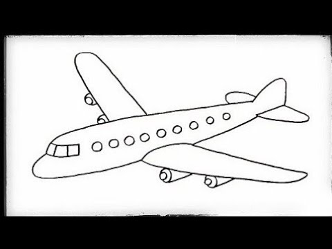 How to Draw an Airplane VIDEO  StepbyStep Pictures