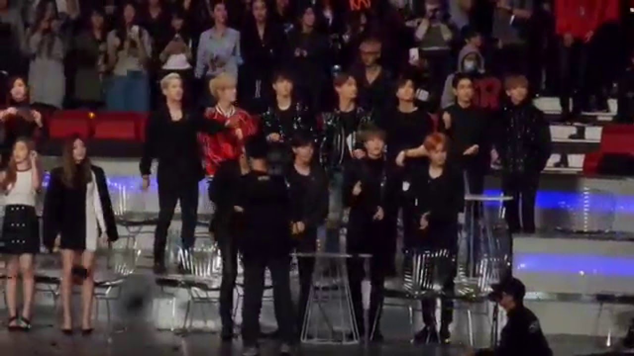 151202 MAMA EXO performing focus on Got7 & BTS on stage